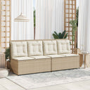 vidaXL Tuinbank Zwart poly rattan