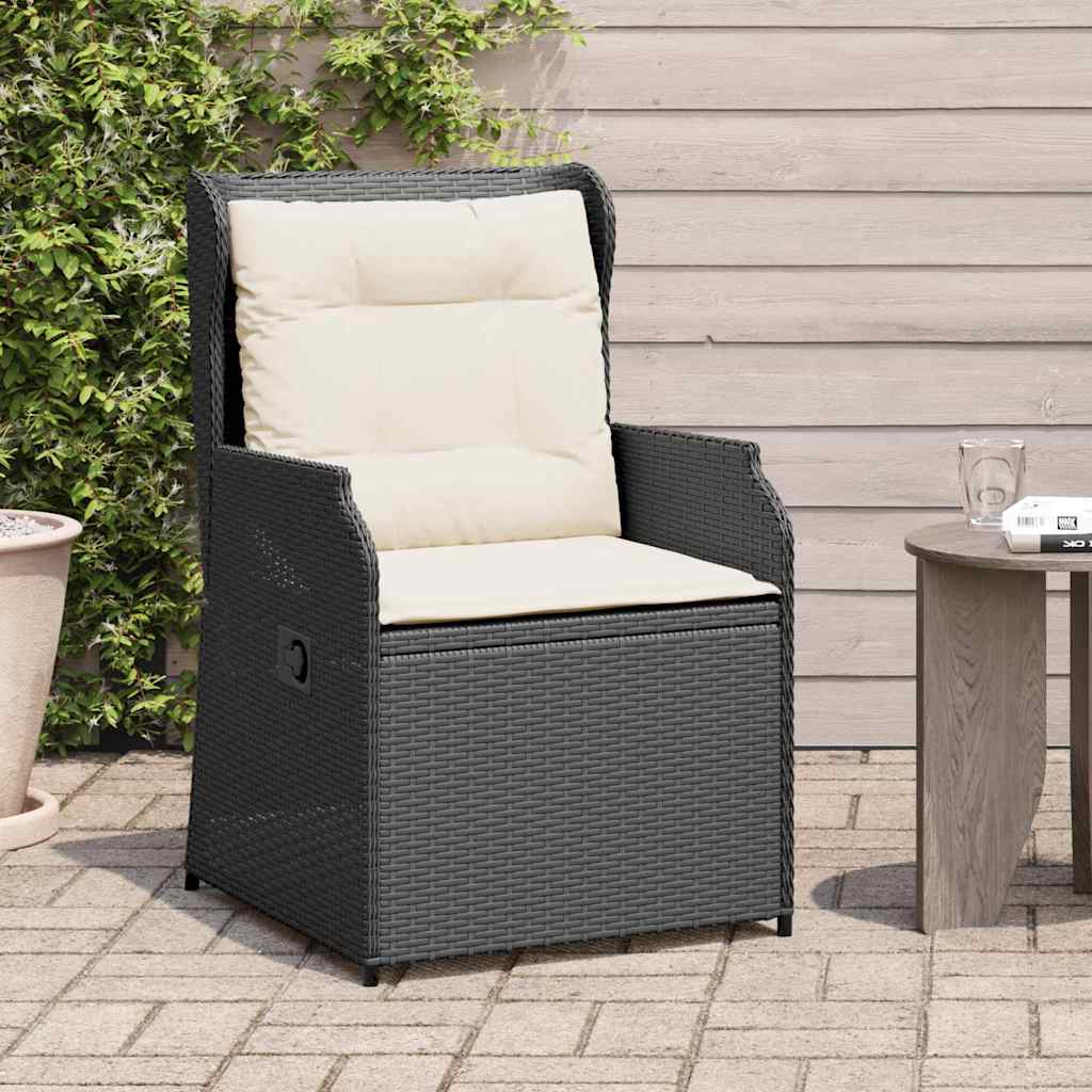 vidaXL Garden Bench 2 pcs Brown poly rattan