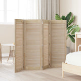 vidaXL Kastdeur met lamellen 39,5x39,4 cm massief grenenhout