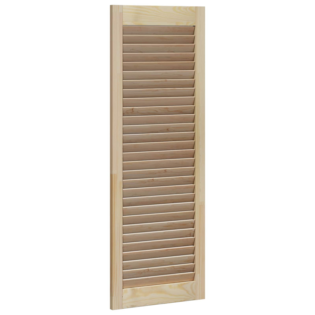 vidaXL Kastdeur met lamellen 39,5x39,4 cm massief grenenhout