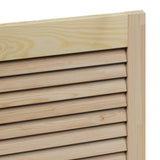 vidaXL Kastdeur met lamellen 39,5x39,4 cm massief grenenhout