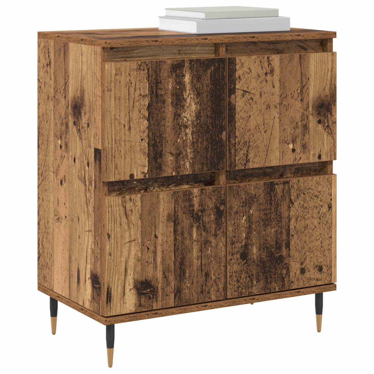 vidaXL Dressoirs 2 st bewerkt hout wit