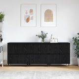 vidaXL Dressoirs 2 st bewerkt hout wit