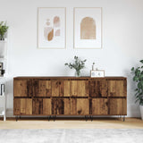 vidaXL Dressoirs 2 st bewerkt hout wit