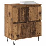 vidaXL Dressoirs 2 st bewerkt hout wit