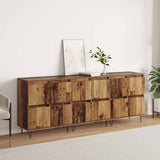 vidaXL Dressoirs 2 st bewerkt hout wit