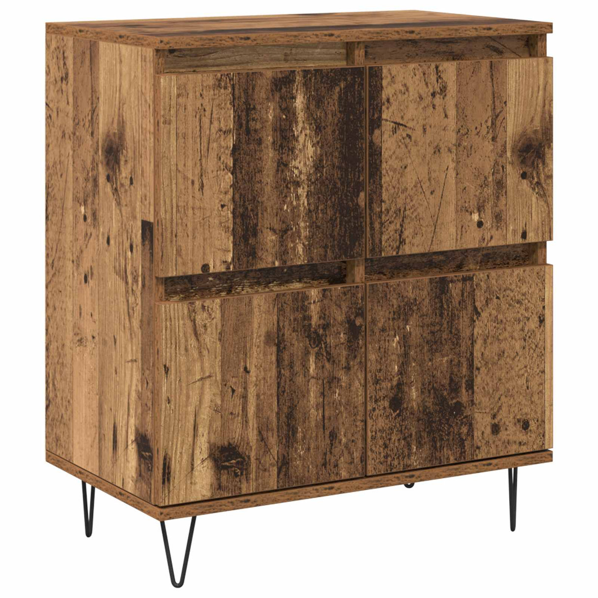 vidaXL Dressoirs 2 st bewerkt hout wit