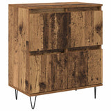 vidaXL Dressoirs 2 st bewerkt hout wit