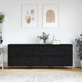 vidaXL Dressoirs 2 st bewerkt hout wit