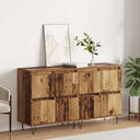 vidaXL Dressoirs 2 st bewerkt hout wit