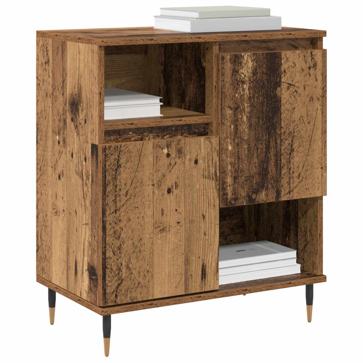vidaXL Sideboards 2 pcs engineered wood white