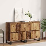 vidaXL Dressoirs 2 st bewerkt hout wit