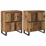 vidaXL Dressoirs 2 st bewerkt hout wit