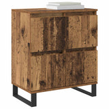 vidaXL Dressoirs 2 st bewerkt hout wit