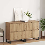vidaXL Dressoirs 2 st bewerkt hout wit