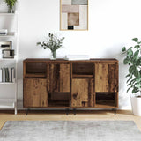vidaXL Dressoirs 2 st bewerkt hout wit
