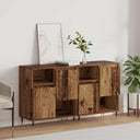 vidaXL Sideboards 2 pcs engineered wood white