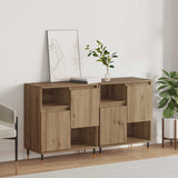 vidaXL Sideboards 2 pcs engineered wood white