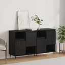 vidaXL Sideboards 2 pcs engineered wood white
