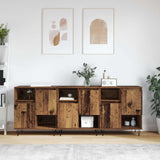 vidaXL Dressoirs 2 st bewerkt hout wit
