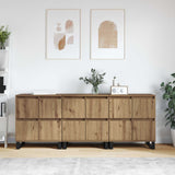 vidaXL Dressoirs 2 st bewerkt hout wit