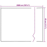 vidaXL Zelfklevend Raamfolie Frosted Grijs 45 x 2000 cm PVC