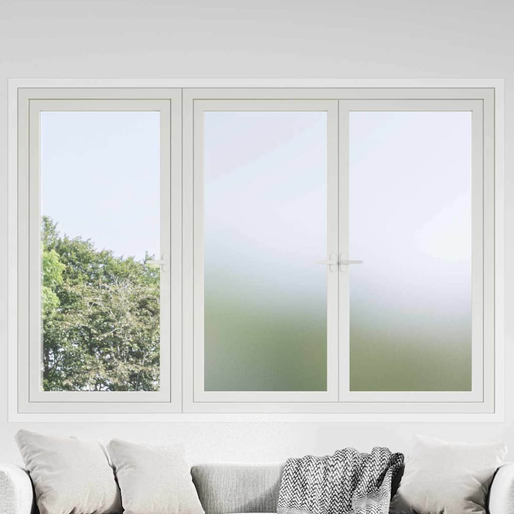vidaXL Zelfklevend Raamfolie Frosted Grijs 45 x 2000 cm PVC