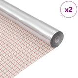 vidaXL Zelfklevend Spiegel Folie 60 x 200 cm 2 pcs Zilver PET
