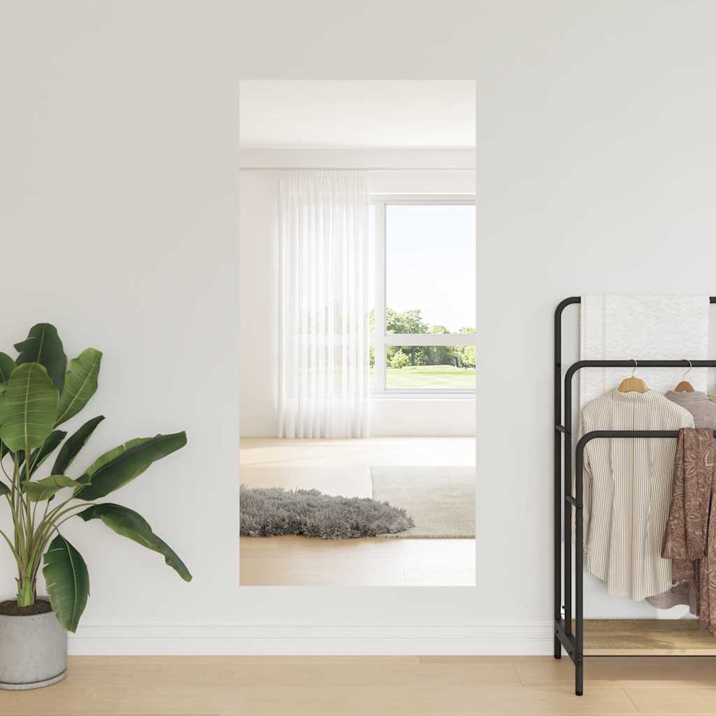 vidaXL Zelfklevend Spiegel Folie 60 x 200 cm 2 pcs Zilver PET