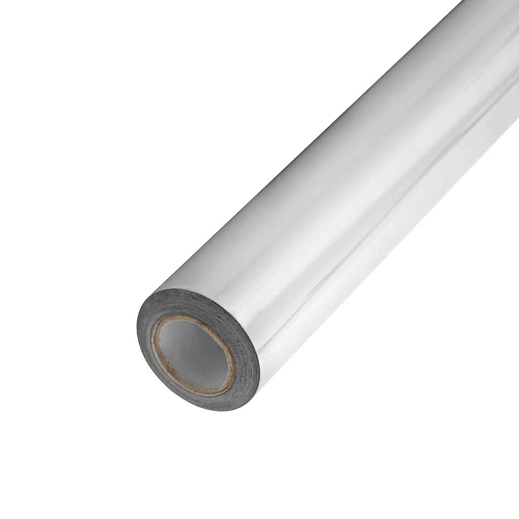 vidaXL Zelfklevend Spiegel Folie 60 x 200 cm 2 pcs Zilver PET