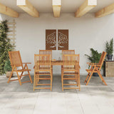 vidaXL 5-Piece Dining Set 140x80x74 cm Solid Acacia Wood