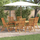vidaXL 5-Piece Dining Set 140x80x74 cm Solid Acacia Wood