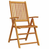 vidaXL 5-Piece Dining Set 140x80x74 cm Solid Acacia Wood