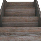 vidaXL Kindertijdschriftenrek 71x30x78,5 cm hout grijs en eikenkleur