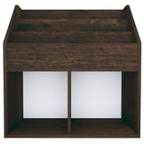 vidaXL Kindertijdschriftenrek 71x30x78,5 cm hout grijs en eikenkleur
