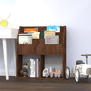 vidaXL Kindertijdschriftenrek 71x30x78,5 cm hout grijs en eikenkleur