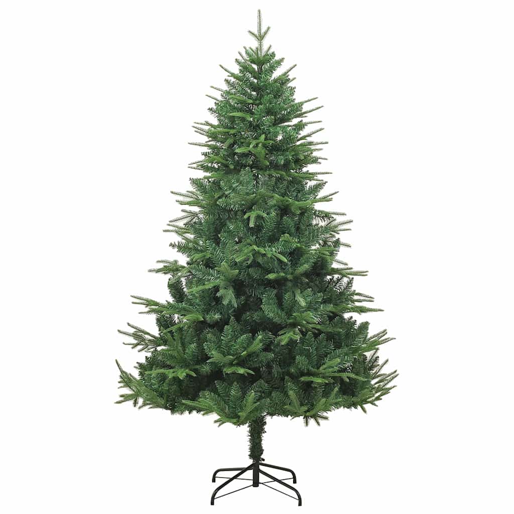 vidaXL Kunstmatige Voorverlichte Kerstboom met Ballenset Groen 150 cm