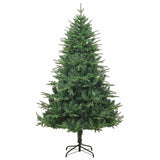 vidaXL Kunstmatige Voorverlichte Kerstboom met Ballenset Groen 150 cm