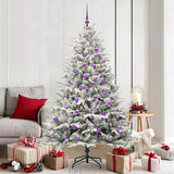 vidaXL Kunstmatige Voorverlichte Kerstboom met Ballenset Groen 150 cm