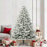 vidaXL Kunstmatige Voorverlichte Kerstboom met Ballenset Groen 150 cm