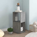 vidaXL Draaikast 34,5x34,5x75,5 cm spaanplaat wit