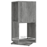 vidaXL Draaikast 34,5x34,5x75,5 cm spaanplaat wit