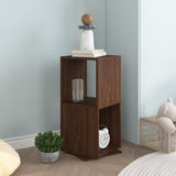 vidaXL Draaikast 34,5x34,5x75,5 cm spaanplaat wit