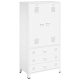 vidaXL Industrial Wardrobe 90x50x180 cm Metal Black