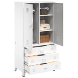 vidaXL Industrial Wardrobe 90x50x180 cm Metal Black