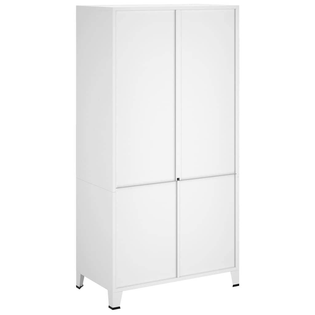 vidaXL Industrial Wardrobe 90x50x180 cm Metal Black