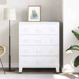 vidaXL Industrial-Style Chest of Drawers 78x40x93 cm Metal Black