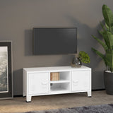 vidaXL Tv-meubel industrieel 105x35x42 cm metaal zwart