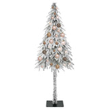 vidaXL Christmas Tree with 300 LED Lights and Stand White 180 cm PE and Steel
