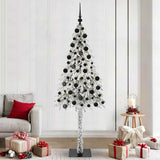 vidaXL Christmas Tree with 300 LED Lights and Stand White 180 cm PE and Steel